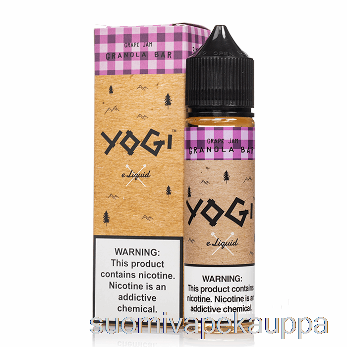 Vape Box Rypälehillo Granolapatukka - Yogi E-neste - 60ml 0mg